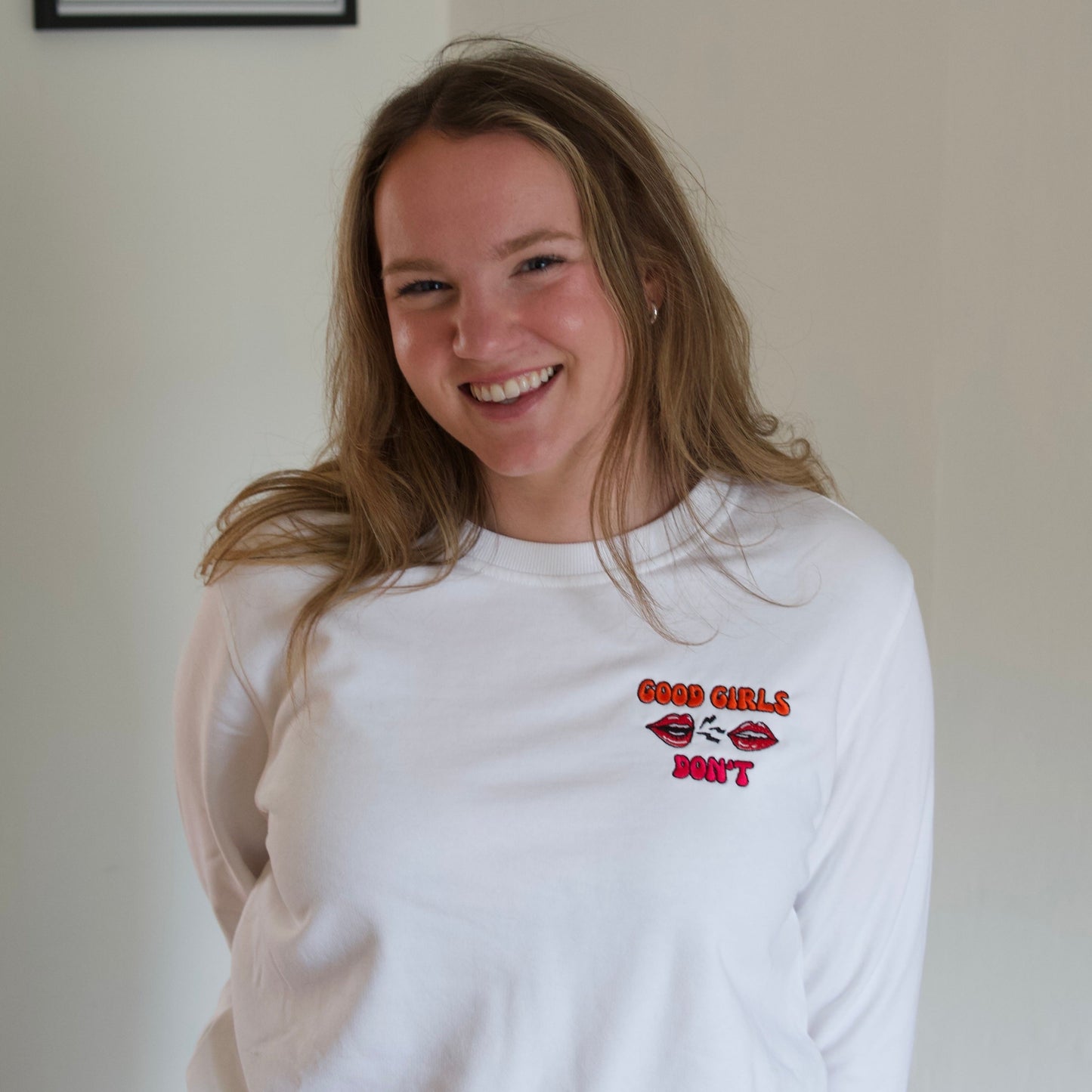 Good Girls Don't Embroidered Sweatshirt